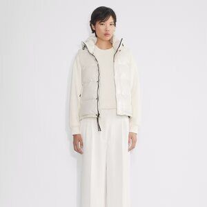 Aritzia The Super Puff Vest - Hi-Gloss - Birch (Small, S)